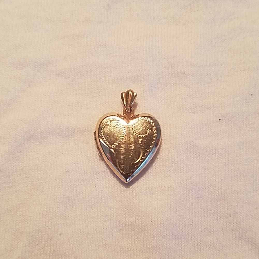 10k gold filled heart locket